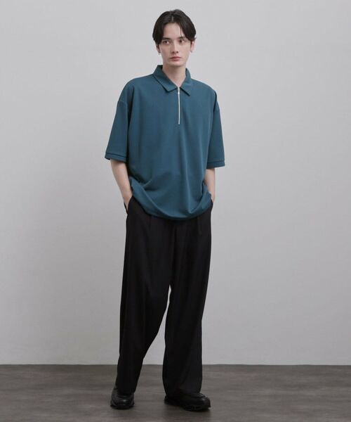 tk.TAKEO KIKUCHI / ティーケー タケオキクチ カットソー | ジョーゼットハーフジップポロカットソー | 詳細11