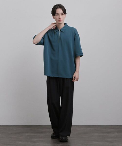 tk.TAKEO KIKUCHI / ティーケー タケオキクチ カットソー | ジョーゼットハーフジップポロカットソー | 詳細12
