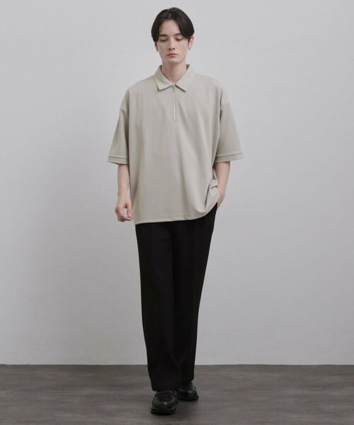 tk.TAKEO KIKUCHI / ティーケー タケオキクチ カットソー | ジョーゼットハーフジップポロカットソー | 詳細3