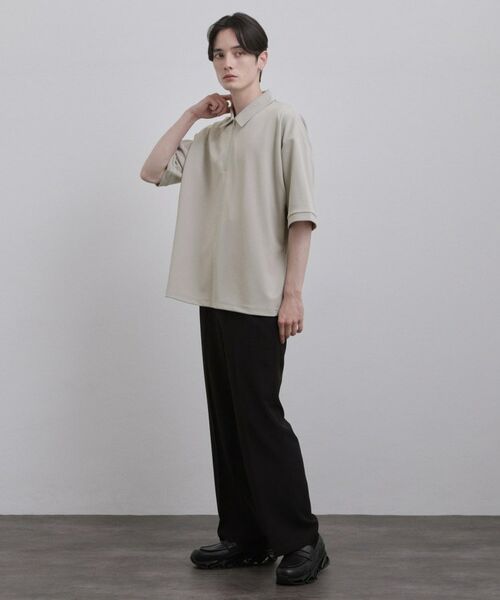 tk.TAKEO KIKUCHI / ティーケー タケオキクチ カットソー | ジョーゼットハーフジップポロカットソー | 詳細4