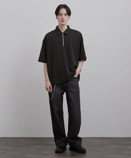 tk.TAKEO KIKUCHI / ティーケー タケオキクチ カットソー | ジョーゼットハーフジップポロカットソー | 詳細7