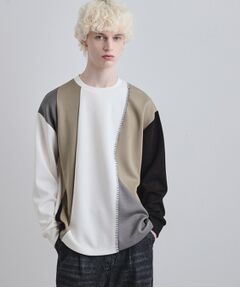 tk.TAKEO KIKUCHI / ティーケー タケオキクチ カットソー | ダイヤゴナルブランケットカットソー