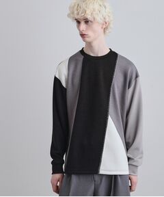 tk.TAKEO KIKUCHI / ティーケー タケオキクチ カットソー | ダイヤゴナルブランケットカットソー