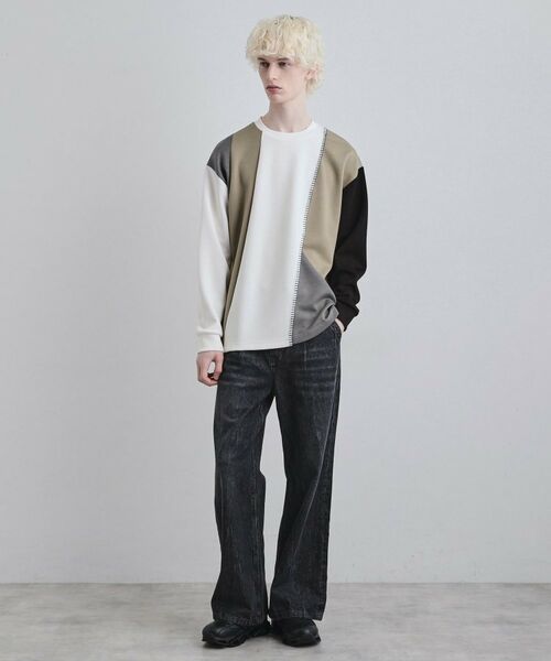 tk.TAKEO KIKUCHI / ティーケー タケオキクチ カットソー | ダイヤゴナルブランケットカットソー | 詳細3