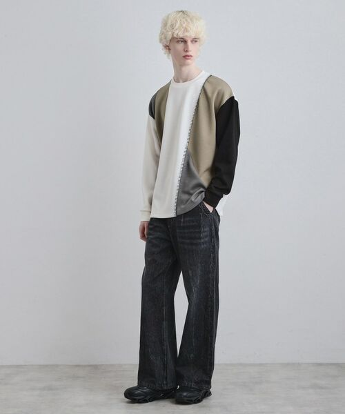 tk.TAKEO KIKUCHI / ティーケー タケオキクチ カットソー | ダイヤゴナルブランケットカットソー | 詳細4