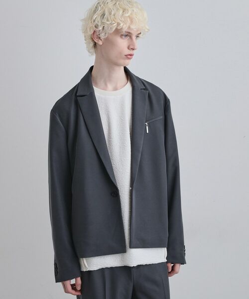 tk.TAKEO KIKUCHI / ティーケー タケオキクチ テーラードジャケット | 【セットアップ対応】クロップドジャケット | 詳細2