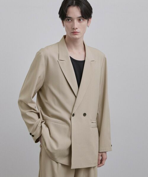 tk.TAKEO KIKUCHI / ティーケー タケオキクチ テーラードジャケット | ダブルブレストジャケット（オフホワイト(003)）