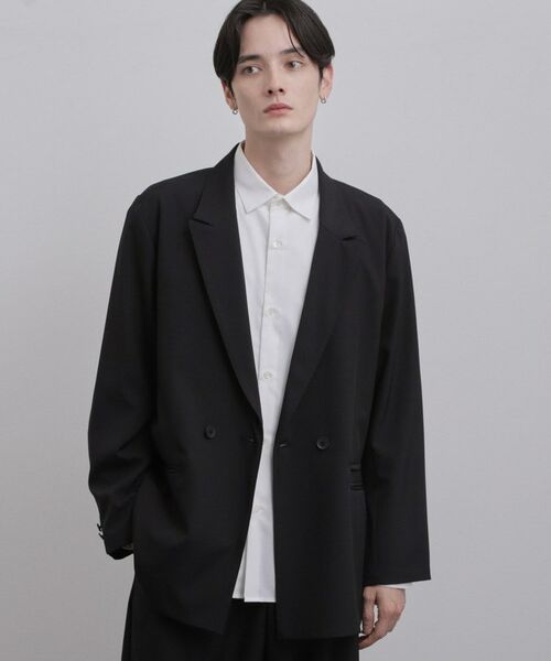 tk.TAKEO KIKUCHI / ティーケー タケオキクチ テーラードジャケット | ダブルブレストジャケット（ブラック(019)）