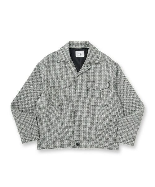 tk.TAKEO KIKUCHI / ティーケー タケオキクチ レザーブルゾン・ジャケット | オフィサージャケット | 詳細1