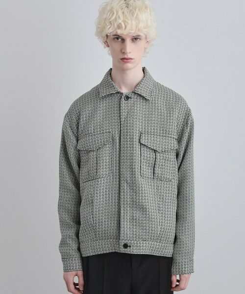 tk.TAKEO KIKUCHI / ティーケー タケオキクチ レザーブルゾン・ジャケット | オフィサージャケット | 詳細13