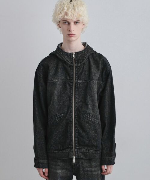 tk.TAKEO KIKUCHI / ティーケー タケオキクチ レザーブルゾン・ジャケット | 【セットアップ対応】デニムフードブルゾン | 詳細10