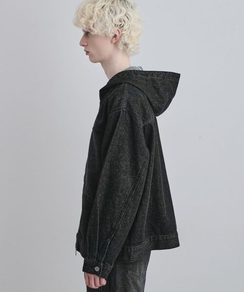 tk.TAKEO KIKUCHI / ティーケー タケオキクチ レザーブルゾン・ジャケット | 【セットアップ対応】デニムフードブルゾン | 詳細11