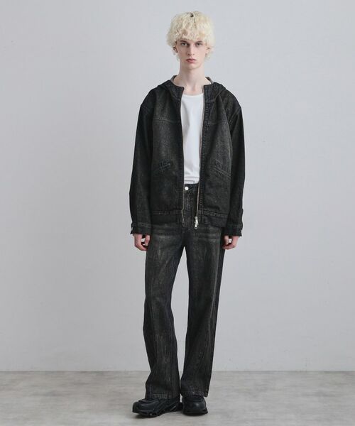 tk.TAKEO KIKUCHI / ティーケー タケオキクチ レザーブルゾン・ジャケット | 【セットアップ対応】デニムフードブルゾン | 詳細3