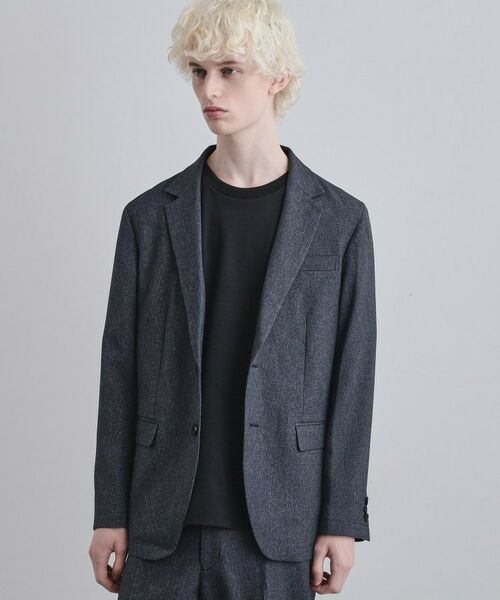 tk.TAKEO KIKUCHI / ティーケー タケオキクチ セットアップ | 【上下2点セット】洗えるピンヘッドストレッチセットアップ/ビジネスOK（ブルー(092)）