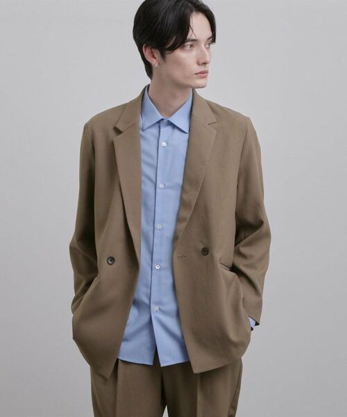 tk.TAKEO KIKUCHI / ティーケー タケオキクチ セットアップ | 【上下2点セット ジャケット＆パンツ】ダブルセットアップ（トープ(054)）