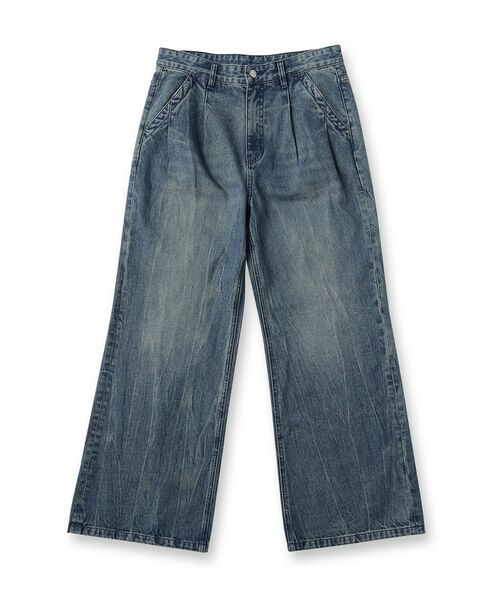 tk.TAKEO KIKUCHI / ティーケー タケオキクチ デニムパンツ | ワイドストレートレッグデニム | 詳細1
