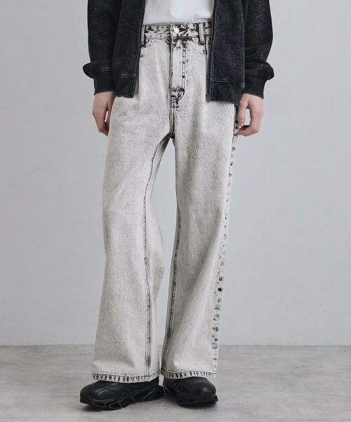 tk.TAKEO KIKUCHI / ティーケー タケオキクチ デニムパンツ | ワイドストレートレッグデニム（オフホワイト(003)）