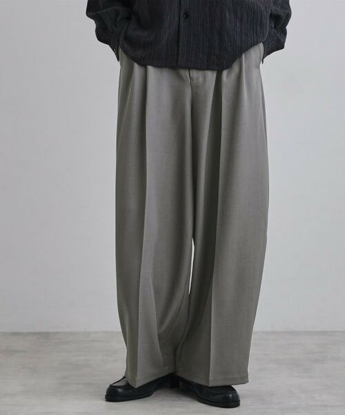 tk.TAKEO KIKUCHI / ティーケー タケオキクチ パンツ | バギースラックス（グレー(012)）