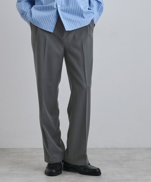 tk.TAKEO KIKUCHI / ティーケー タケオキクチ パンツ | ストレートレッグスラックス（グレー(012)）