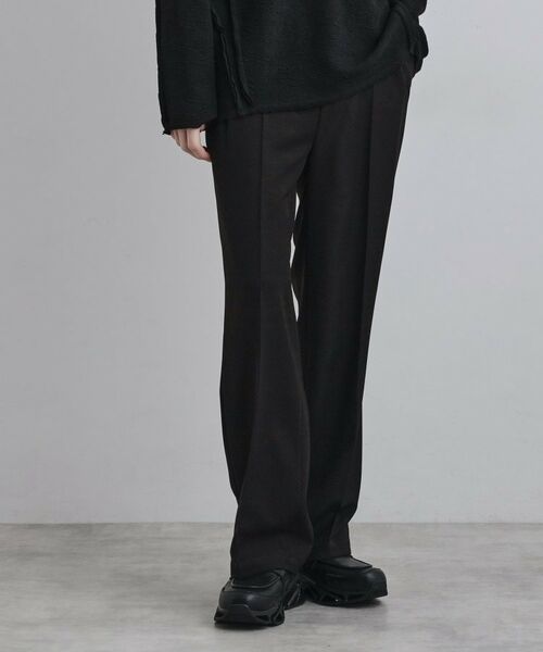 tk.TAKEO KIKUCHI / ティーケー タケオキクチ パンツ | ストレートレッグスラックス（ブラック(019)）