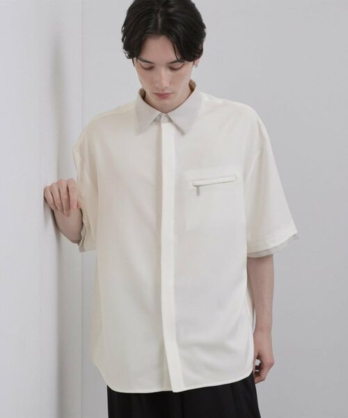 tk.TAKEO KIKUCHI / ティーケー タケオキクチ シャツ・ブラウス | クレリックシャツ（ホワイト(501)）