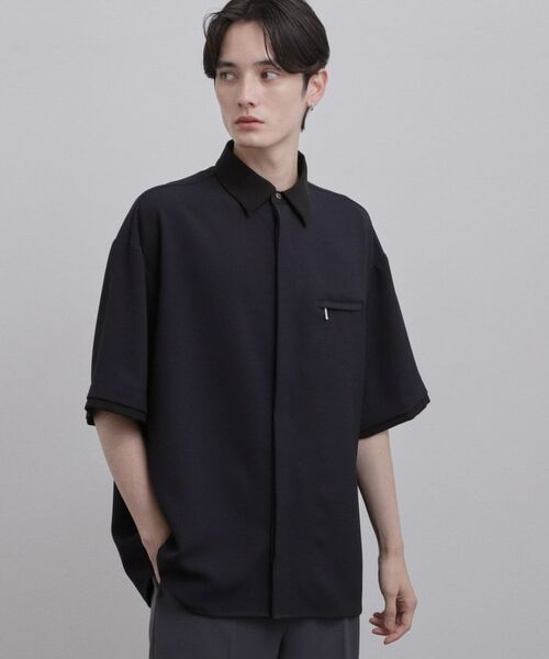 tk.TAKEO KIKUCHI / ティーケー タケオキクチ シャツ・ブラウス | クレリックシャツ（ブルー(593)）