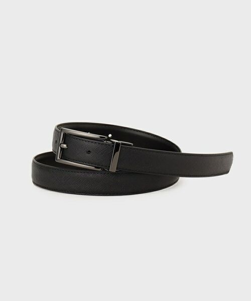 tk.TAKEO KIKUCHI / ティーケー タケオキクチ ベルト・サスペンダー | リバーシブルナローベルト（ブラック(519)）