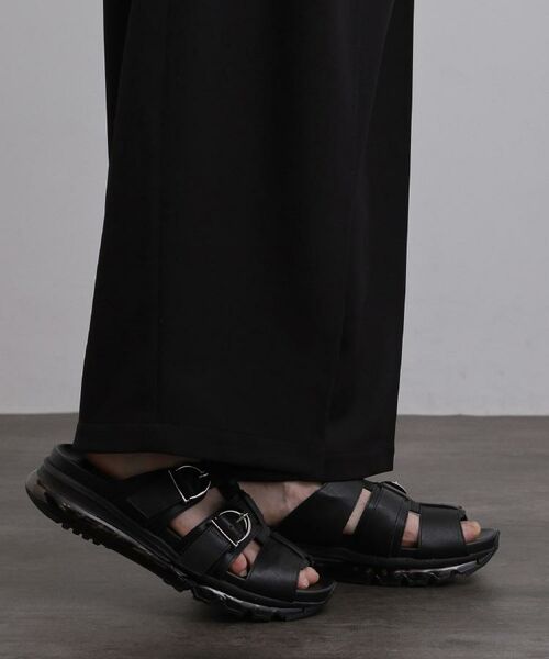 tk.TAKEO KIKUCHI / ティーケー タケオキクチ サンダル | 【4cmUP】クリアソールアソートサンダル（ブラック(119)）