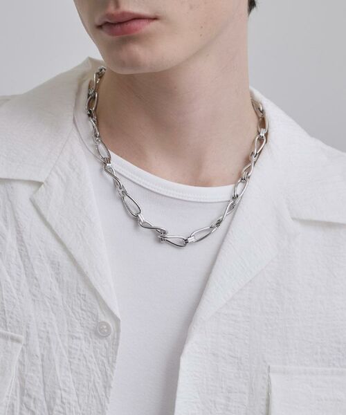tk.TAKEO KIKUCHI / ティーケー タケオキクチ ネックレス・ペンダント・チョーカー | 【ステンレス】ボールドネックレス（シルバー(006)）