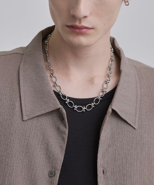 tk.TAKEO KIKUCHI / ティーケー タケオキクチ ネックレス・ペンダント・チョーカー | 【ステンレス】ボールドネックレス（シルバー(206)）