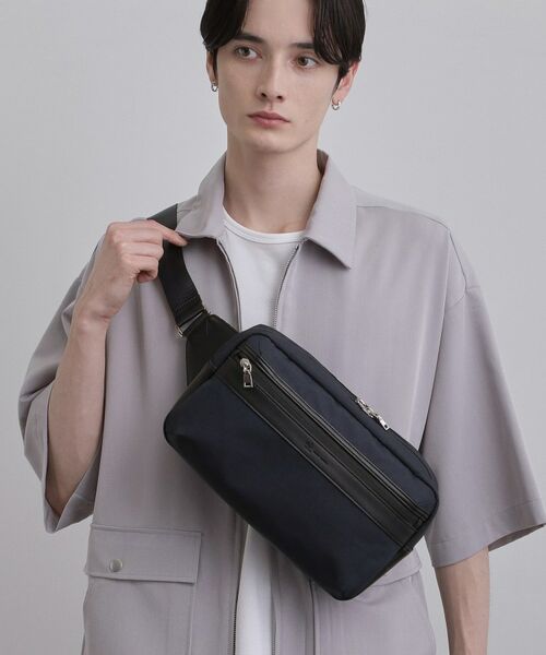 tk.TAKEO KIKUCHI / ティーケー タケオキクチ メッセンジャーバッグ・ウエストポーチ | 【保冷】レクタングルボディバッグ（ネイビー(094)）