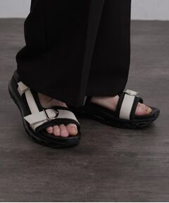 tk.TAKEO KIKUCHI / ティーケー タケオキクチ サンダル | クリアソールダブルベルトサンダル