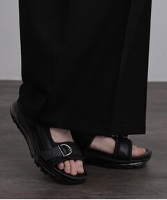 tk.TAKEO KIKUCHI / ティーケー タケオキクチ サンダル | クリアソールダブルベルトサンダル