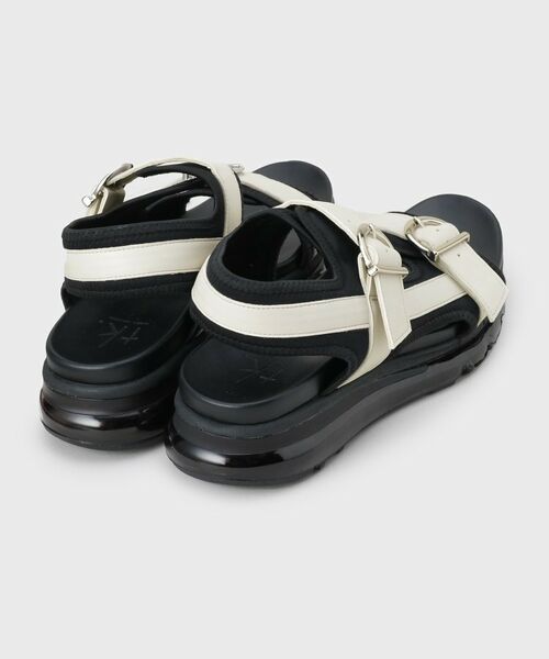 tk.TAKEO KIKUCHI / ティーケー タケオキクチ サンダル | クリアソールダブルベルトサンダル | 詳細3