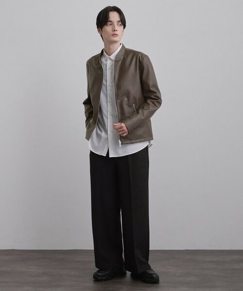 tk.TAKEO KIKUCHI / ティーケー タケオキクチ レザーブルゾン・ジャケット | シングルライダースジャケット | 詳細10