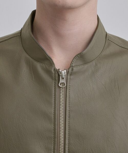 tk.TAKEO KIKUCHI / ティーケー タケオキクチ レザーブルゾン・ジャケット | シングルライダースジャケット | 詳細16