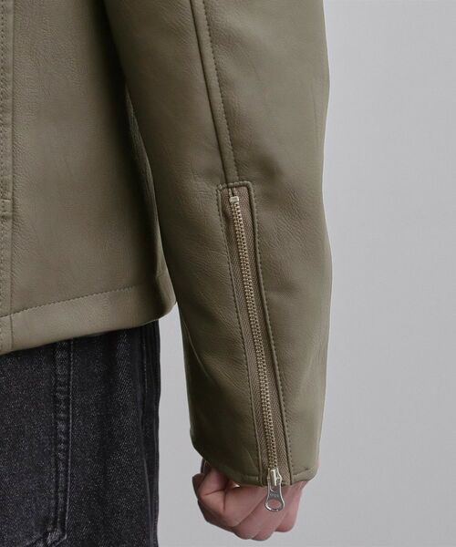 tk.TAKEO KIKUCHI / ティーケー タケオキクチ レザーブルゾン・ジャケット | シングルライダースジャケット | 詳細18