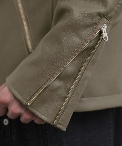 tk.TAKEO KIKUCHI / ティーケー タケオキクチ レザーブルゾン・ジャケット | シングルライダースジャケット | 詳細19