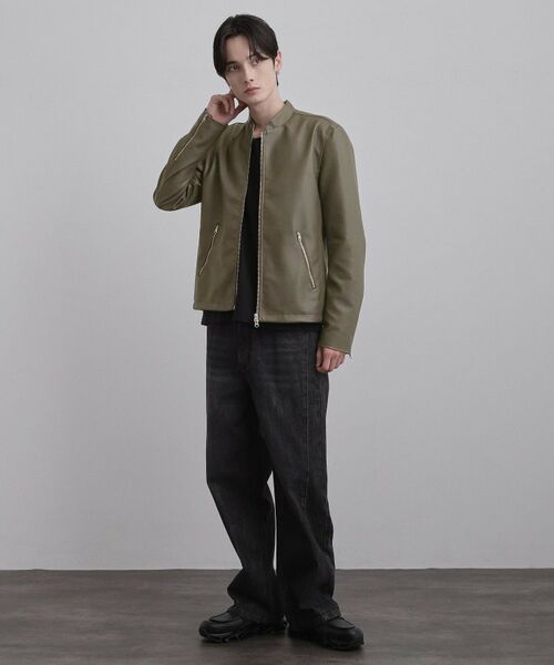 tk.TAKEO KIKUCHI / ティーケー タケオキクチ レザーブルゾン・ジャケット | シングルライダースジャケット | 詳細3