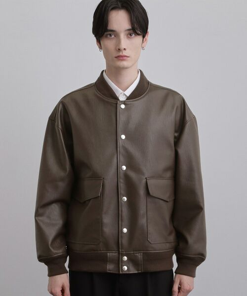 tk.TAKEO KIKUCHI / ティーケー タケオキクチ レザーブルゾン・ジャケット | A－1フライトジャケット | 詳細13