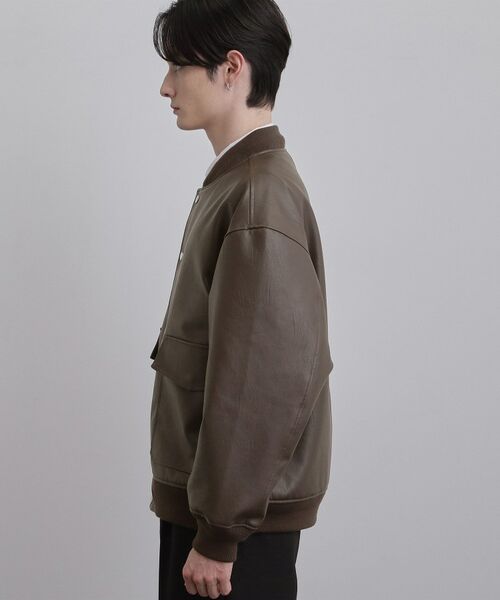 tk.TAKEO KIKUCHI / ティーケー タケオキクチ レザーブルゾン・ジャケット | A－1フライトジャケット | 詳細14