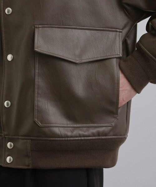 tk.TAKEO KIKUCHI / ティーケー タケオキクチ レザーブルゾン・ジャケット | A－1フライトジャケット | 詳細19