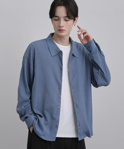 tk.TAKEO KIKUCHI / ティーケー タケオキクチ シャツ・ブラウス | 楊柳長袖シャツ | 詳細9