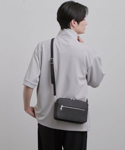 tk.TAKEO KIKUCHI / ティーケー タケオキクチ ショルダーバッグ | バイカラーワイドショルダーバッグ | 詳細1