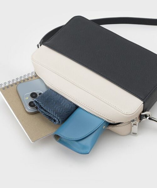 tk.TAKEO KIKUCHI / ティーケー タケオキクチ ショルダーバッグ | バイカラーワイドショルダーバッグ | 詳細16