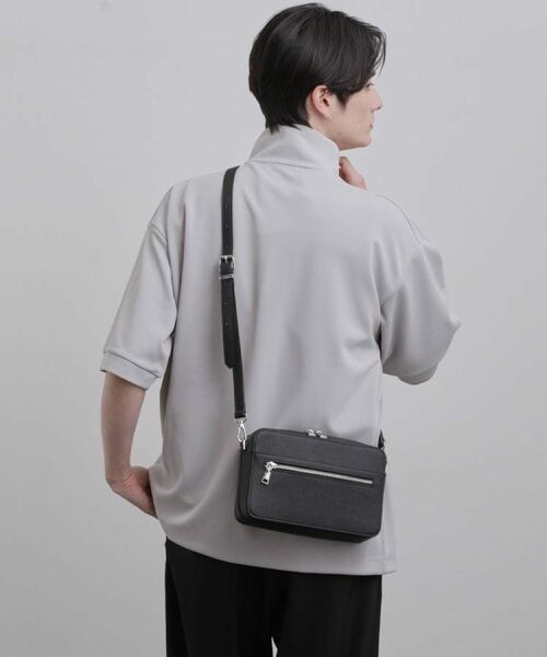 tk.TAKEO KIKUCHI / ティーケー タケオキクチ ショルダーバッグ | バイカラーワイドショルダーバッグ | 詳細28