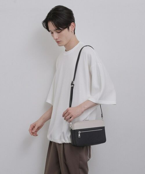 tk.TAKEO KIKUCHI / ティーケー タケオキクチ ショルダーバッグ | バイカラーワイドショルダーバッグ | 詳細5
