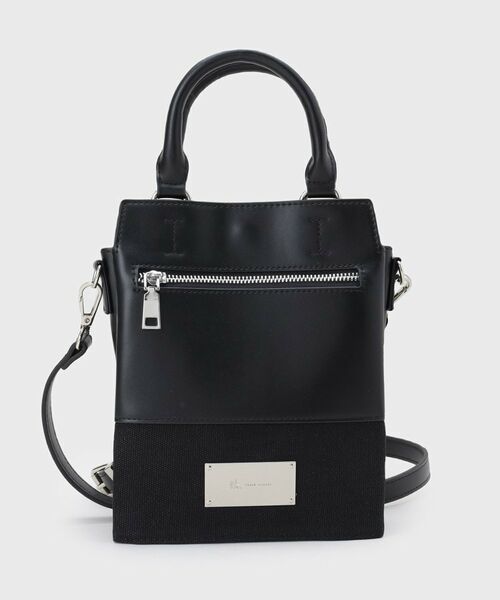 tk.TAKEO KIKUCHI / ティーケー タケオキクチ ショルダーバッグ | ツートンミニZIPショルダーバッグ（ブラック(519)）