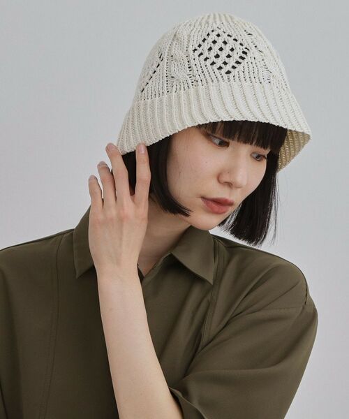 tk.TAKEO KIKUCHI / ティーケー タケオキクチ ハット | オープンワークバケットハット | 詳細7