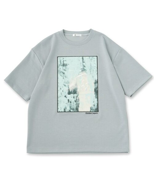 tk.TAKEO KIKUCHI / ティーケー タケオキクチ Tシャツ | コンシールドエンブロTシャツ | 詳細1